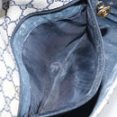 GUCCI GG Supreme Shoulder Bag PVC Navy Gold 001 116 0847 Auth ep12430-11