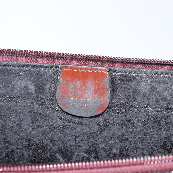 GUCCI Clutch Bag Enamel Brown Auth ep12432