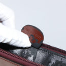 GUCCI Clutch Bag Enamel Brown Auth ep12432-12