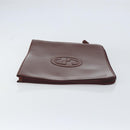 GUCCI Clutch Bag Enamel Brown Auth ep12432-3