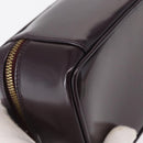 GUCCI Vanity Hand Bag Enamel Purple Gold 032 1956 0151 Auth ep12433-16