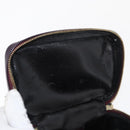 GUCCI Vanity Hand Bag Enamel Purple Gold 032 1956 0151 Auth ep12433-10