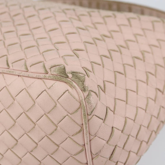 BOTTEGA VENETA INTRECCIATO Hand Bag Leather Pink Auth ep12436