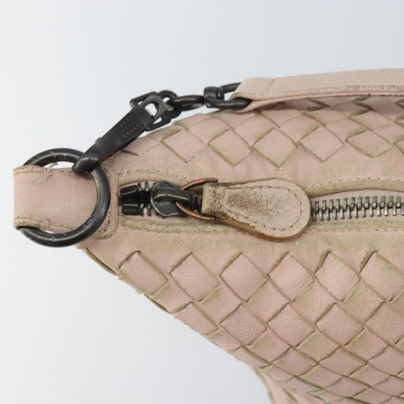BOTTEGA VENETA INTRECCIATO Hand Bag Leather Pink Auth ep12436