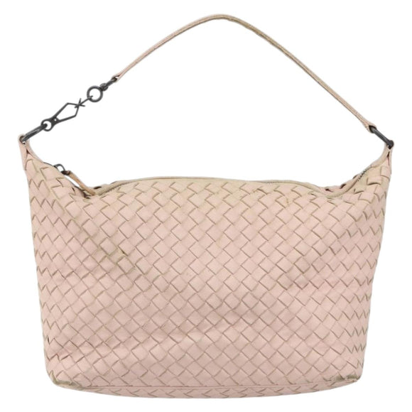BOTTEGA VENETA INTRECCIATO Hand Bag Leather Pink Auth ep12436