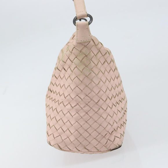 BOTTEGA VENETA INTRECCIATO Hand Bag Leather Pink Auth ep12436