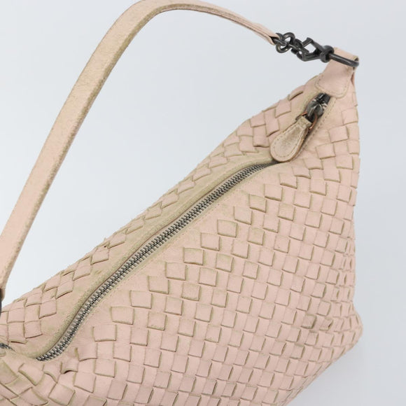 BOTTEGA VENETA INTRECCIATO Hand Bag Leather Pink Auth ep12436
