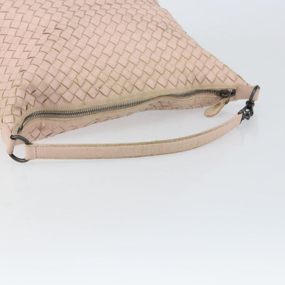BOTTEGA VENETA INTRECCIATO Hand Bag Leather Pink Auth ep12436