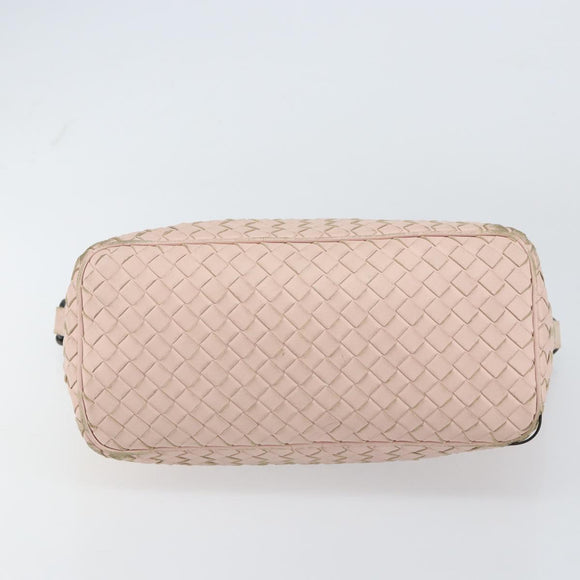 BOTTEGA VENETA INTRECCIATO Hand Bag Leather Pink Auth ep12436