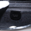 GUCCI Shoulder Bag Enamel Black Auth ep12438-15