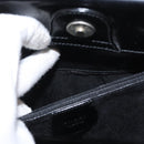 GUCCI Shoulder Bag Enamel Black Auth ep12438-20