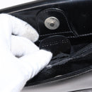 GUCCI Shoulder Bag Enamel Black Auth ep12438-21