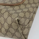 GUCCI GG Supreme Web Sherry Line Tote Bag PVC Beige Red 89 02 003 Auth ep12439-10