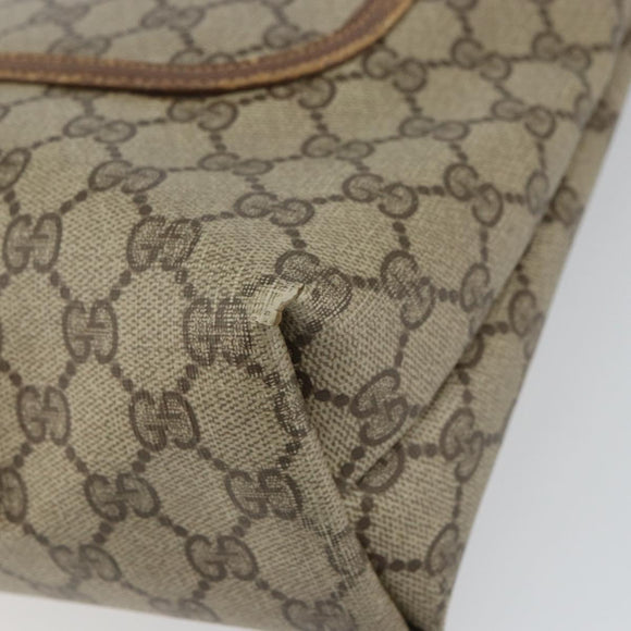 GUCCI GG Supreme Web Sherry Line Tote Bag PVC Beige Red 89 02 003 Auth ep12439