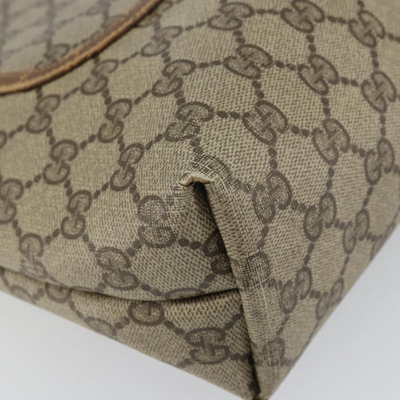 GUCCI GG Supreme Web Sherry Line Tote Bag PVC Beige Red 89 02 003 Auth ep12439