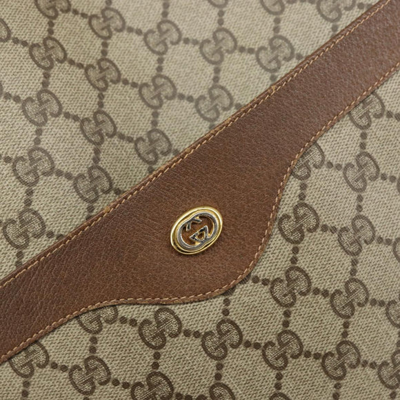 GUCCI GG Supreme Web Sherry Line Tote Bag PVC Beige Red 89 02 003 Auth ep12439