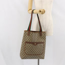 GUCCI GG Supreme Web Sherry Line Tote Bag PVC Beige Red 89 02 003 Auth ep12439-21