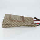 GUCCI GG Supreme Web Sherry Line Tote Bag PVC Beige Red 89 02 003 Auth ep12439-4