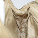 PRADA Shoulder Bag Nylon Beige Gold Auth ep12445-21
