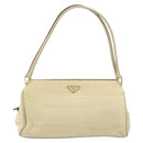 PRADA Shoulder Bag Nylon Beige Gold Auth ep12445-13
