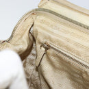 PRADA Shoulder Bag Nylon Beige Gold Auth ep12445-22