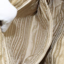 PRADA Shoulder Bag Nylon Beige Gold Auth ep12445-23