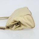 PRADA Shoulder Bag Nylon Beige Gold Auth ep12445-4