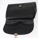 Burberrys Hand Bag Leather Black Silver Auth ep12447-10