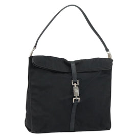 GUCCI Jackie Shoulder Bag Nylon Black Silver 001 3355 1781 Auth ep12448