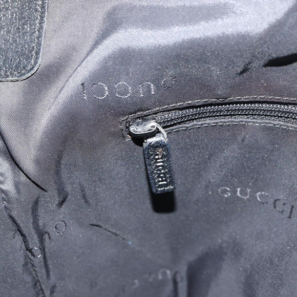 GUCCI Jackie Shoulder Bag Nylon Black Silver 001 3355 1781 Auth ep12448