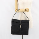 GUCCI Jackie Shoulder Bag Nylon Black Silver 001 3355 1781 Auth ep12448-23