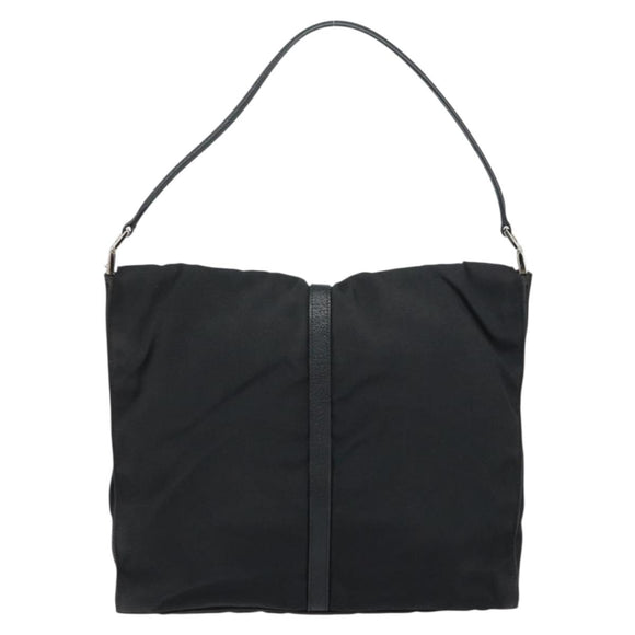 GUCCI Jackie Shoulder Bag Nylon Black Silver 001 3355 1781 Auth ep12448