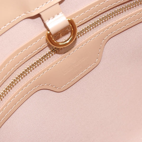 LOUIS VUITTON Vernis Wilshire PM Hand Bag Rose Flow Lantern M91642 Auth ep12449