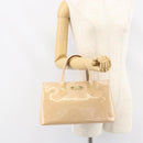 LOUIS VUITTON Vernis Wilshire PM Hand Bag Rose Flow Lantern M91642 Auth ep12449-23