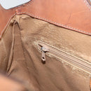 CELINE Macadam Canvas Tote Bag PVC Leather Brown Gold Auth ep12452-19