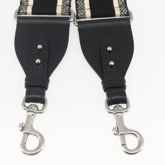 Christian Dior Shoulder Strap Canvas 31.5"" Navy Auth ep12454