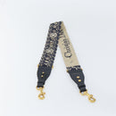 Christian Dior Trotter Canvas Shoulder Strap 32.3"" Navy Auth ep12455-3
