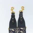 Christian Dior Trotter Canvas Shoulder Strap 32.3"" Navy Auth ep12455-4