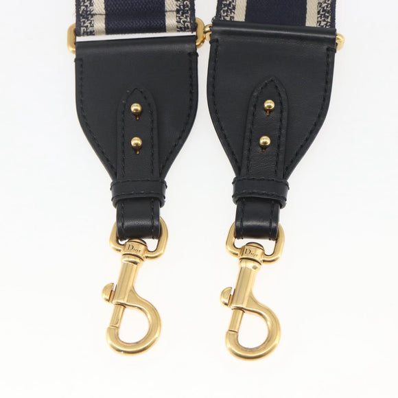 Christian Dior Shoulder Strap Canvas 32.3"" Navy Auth ep12457