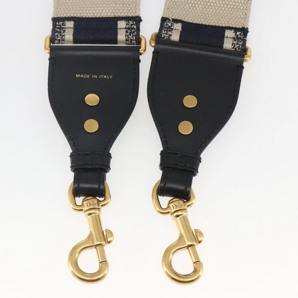 Christian Dior Shoulder Strap Canvas 32.3"" Navy Auth ep12457