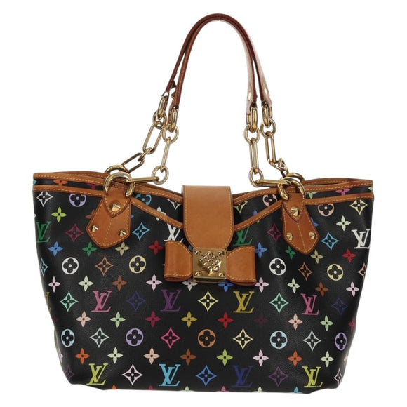 LOUIS VUITTON Multicolor Annie GM Shoulder Bag Black M40304 LV Auth ep12460V