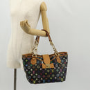 LOUIS VUITTON Multicolor Annie GM Shoulder Bag Black M40304 LV Auth ep12460V-25