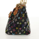 LOUIS VUITTON Multicolor Annie GM Shoulder Bag Black M40304 LV Auth ep12460V-3