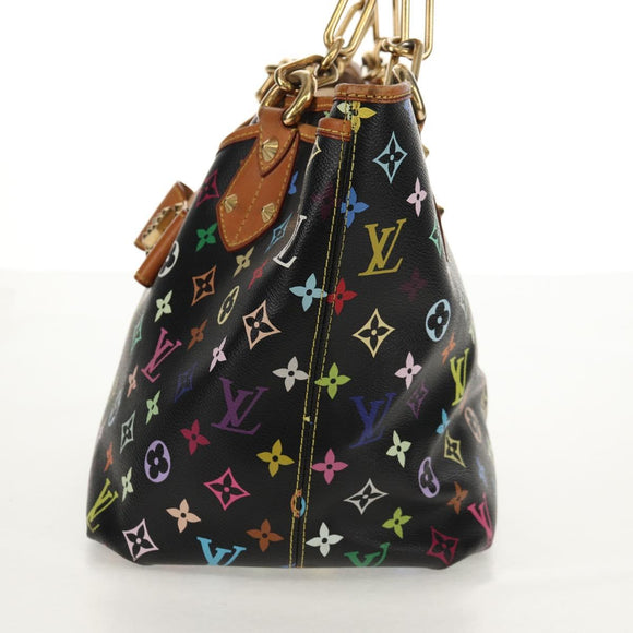 LOUIS VUITTON Multicolor Annie GM Shoulder Bag Black M40304 LV Auth ep12460V