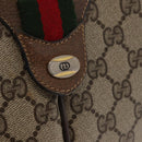GUCCI GG Supreme Web Sherry Line Bag PVC Beige Gold 904 02 047 Auth ep12468-15