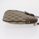GUCCI GG Supreme Web Sherry Line Bag PVC Beige Gold 904 02 047 Auth ep12468-4