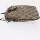 GUCCI GG Supreme Web Sherry Line Bag PVC Beige Gold 904 02 047 Auth ep12468-5