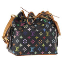 LOUIS VUITTON Monogram Multicolor Petit Noe Bag Black M42230 Auth ep12473-1
