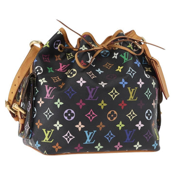 LOUIS VUITTON Monogram Multicolor Petit Noe Bag Black M42230 Auth ep12473