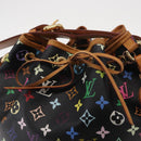 LOUIS VUITTON Monogram Multicolor Petit Noe Bag Black M42230 Auth ep12473-10
